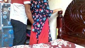 Indian step sister surprised by her brother