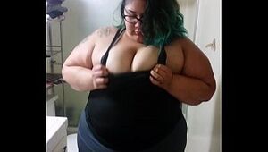 Sexy BBW shower